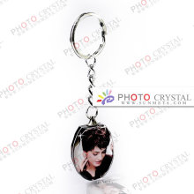 sublimation crystal keychain crystal glass keychain